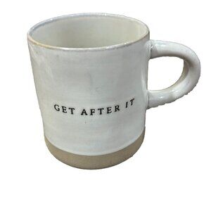Hearth & Home 'Get After It" Coffee Mug 16 0z Large Drinkware Ceramic Stoneware